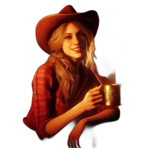 hat, face, photorealistic, fantasy art transparent PNG cut-out