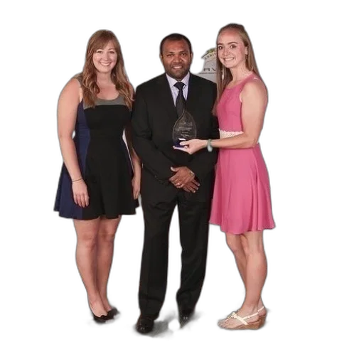 staff, dress, three, people transparent PNG cut-out