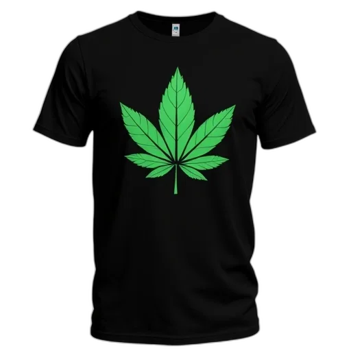 3d render, green, black, t-shirt transparent PNG cut-out