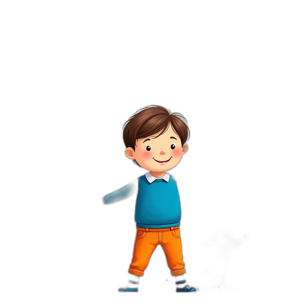 staff, cartoon, 3d render, pixel art transparent PNG cut-out