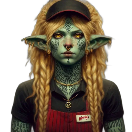 staff, face, dragon, hat transparent PNG cut-out