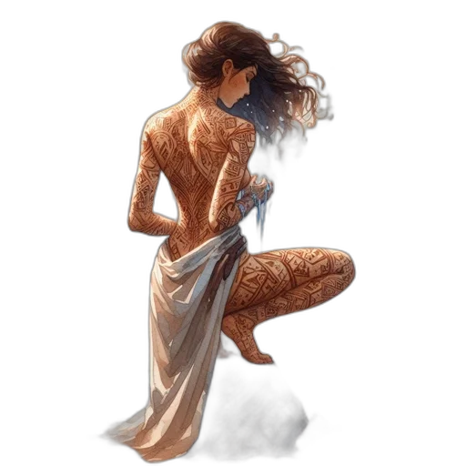 dress, sword, jewelry, concept art transparent PNG cut-out