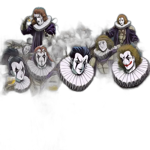 mask, concept art, fantasy art, pixel art transparent PNG cut-out