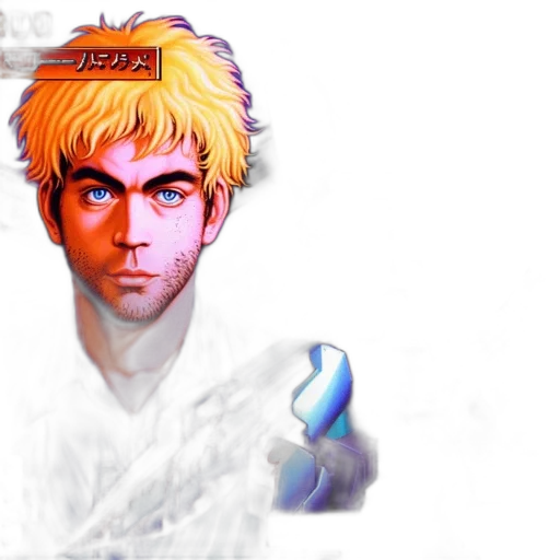 face, staff, weapon, anime transparent PNG cut-out