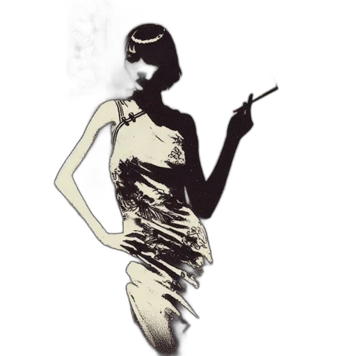 dress, staff, jewelry, photorealistic transparent PNG cut-out