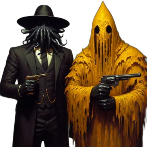 mask, staff, jacket, hat transparent PNG cut-out