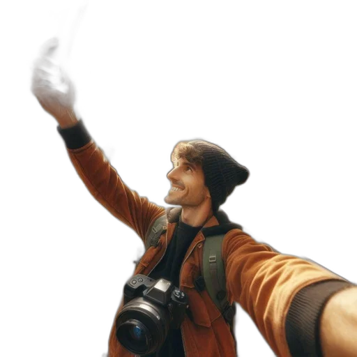 staff, jacket, weapon, hat transparent PNG cut-out