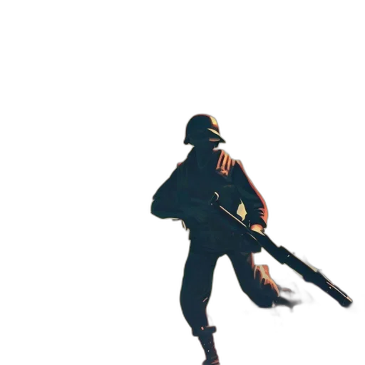 weapon, sword, staff, jacket transparent PNG cut-out