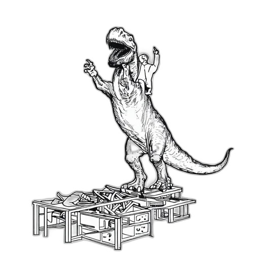 creature, dragon, animal, robot transparent PNG cut-out