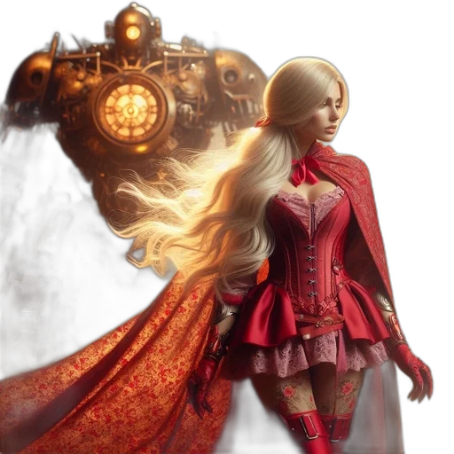 dress, concept art, fantasy art, 3d render transparent PNG cut-out