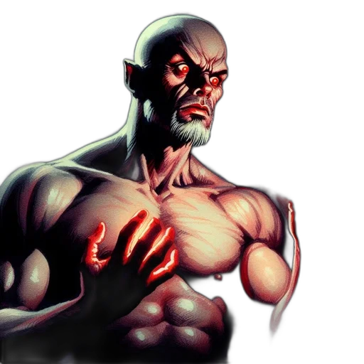 comic book art, concept art, photorealistic, 3d render transparent PNG cut-out