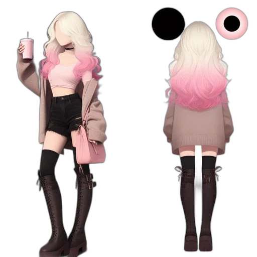jacket, dress, concept art, 3d render transparent PNG cut-out