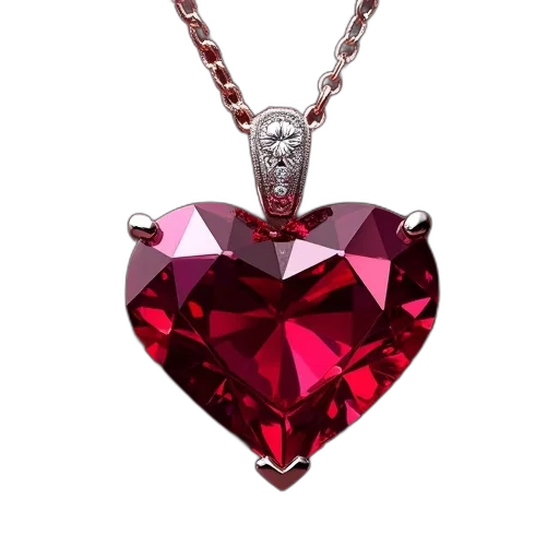 jewelry, crown, ruby, heart transparent PNG cut-out