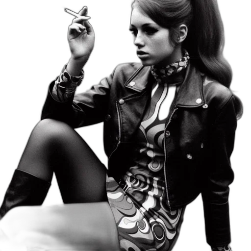 jacket, photorealistic, concept art, woman transparent PNG cut-out