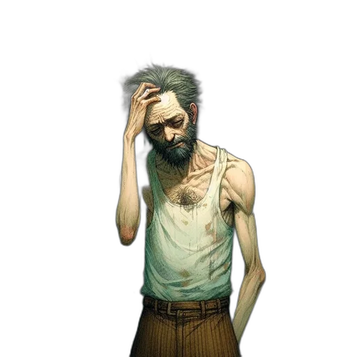 mask, staff, hair, face transparent PNG cut-out