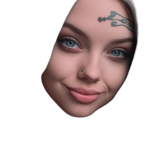 face, mask, creature, jewelry transparent PNG cut-out