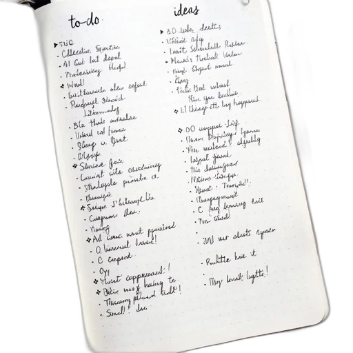food, bullet, journal, page transparent PNG cut-out