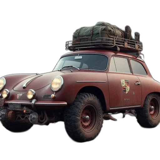 car, weapon, animal, 3d render transparent PNG cut-out
