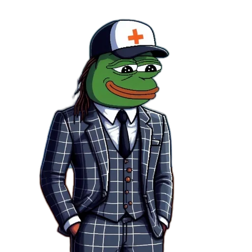 jacket, hat, staff, pixel art transparent PNG cut-out