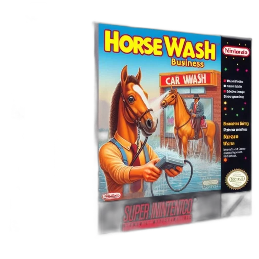 nes, game, cartridge, horse transparent PNG cut-out