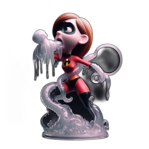 concept art, 3d render, comic book art, animated transparent PNG cut-out