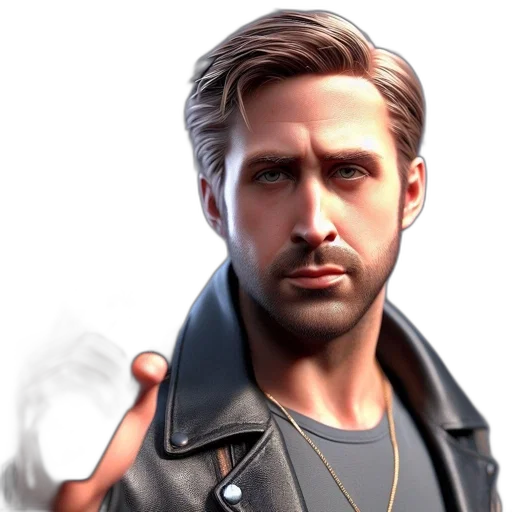 jacket, concept art, photorealistic, 3d render transparent PNG cut-out
