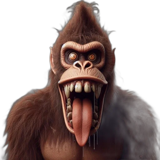 creature, animal, face, concept art transparent PNG cut-out