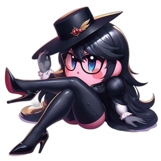 hat, staff, pixel art, anime transparent PNG cut-out