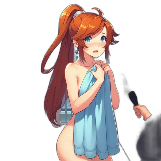 dress, staff, weapon, anime transparent PNG cut-out