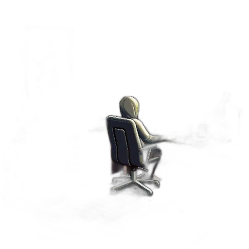 furniture, staff, robot, 3d render transparent PNG cut-out