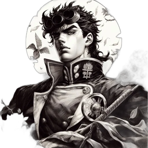 face, jacket, mask, staff transparent PNG cut-out