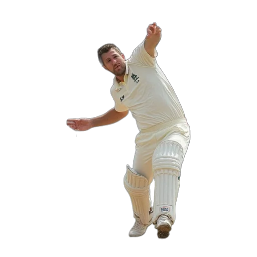 steve, evans, bowled, down transparent PNG cut-out