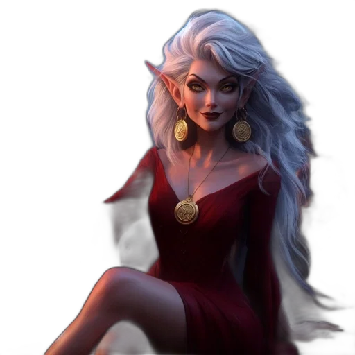 dress, dragon, jewelry, face transparent PNG cut-out
