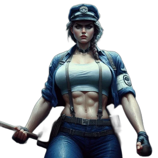 weapon, staff, jacket, concept art transparent PNG cut-out