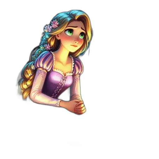 dress, staff, jewelry, crown transparent PNG cut-out
