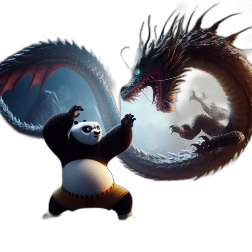 dragon, concept art, fantasy art, 3d render transparent PNG cut-out