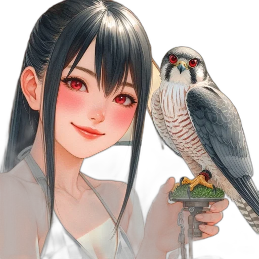 animal, fantasy art, anime, photorealistic transparent PNG cut-out