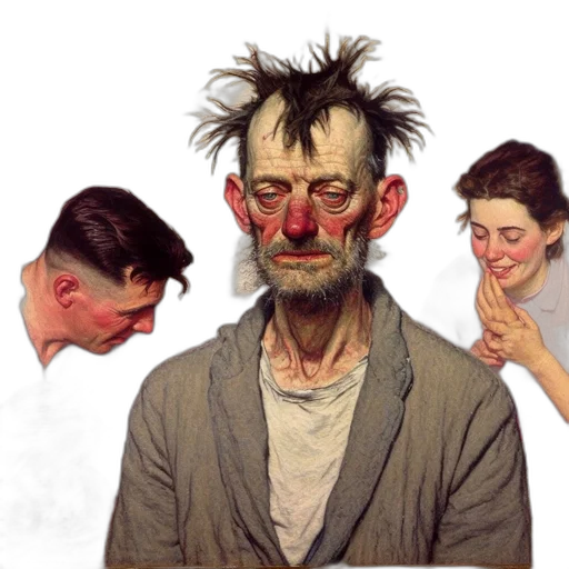 face, mask, concept art, photorealistic transparent PNG cut-out