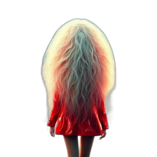 hair, dress, jacket, mask transparent PNG cut-out
