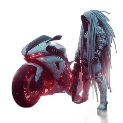 dragon, creature, robot, hair transparent PNG cut-out