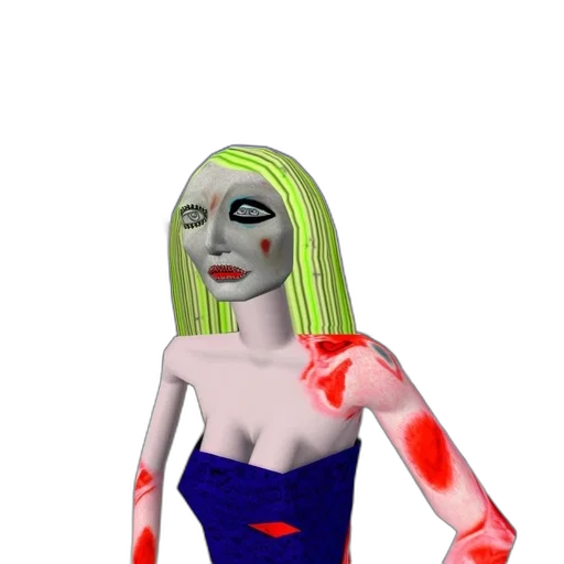 dress, mask, 3d render, concept art transparent PNG cut-out