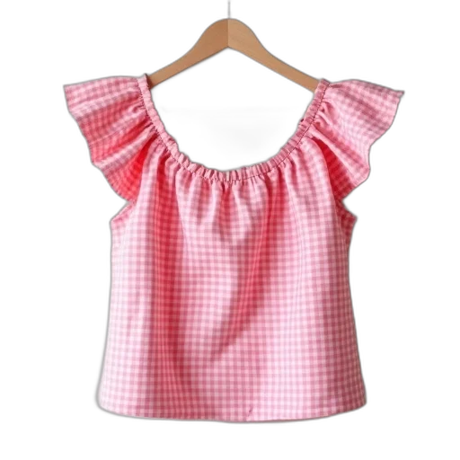 dress, top, ruffled, shoulder transparent PNG cut-out