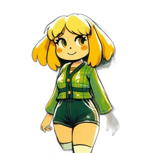 jacket, staff, dress, weapon transparent PNG cut-out