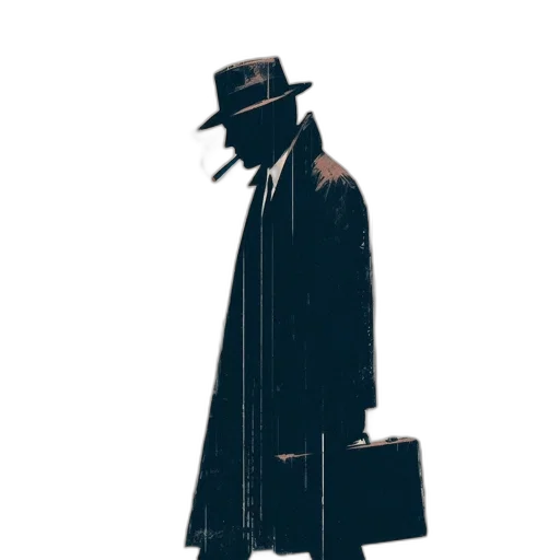 hat, jacket, staff, umbrella transparent PNG cut-out