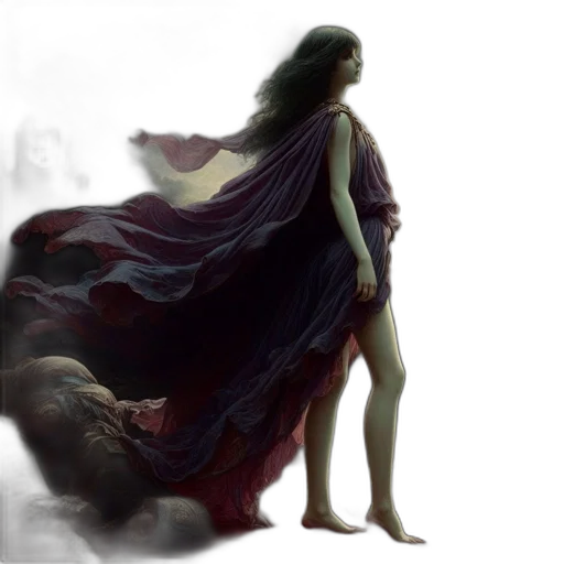 dress, creature, concept art, fantasy art transparent PNG cut-out
