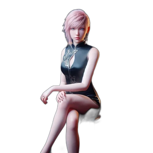 dress, robot, 3d render, concept art transparent PNG cut-out