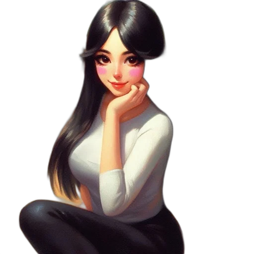 face, staff, jewelry, dress transparent PNG cut-out
