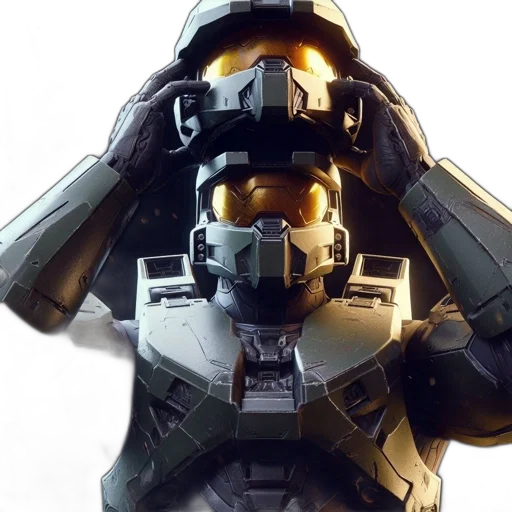 robot, weapon, concept art, 3d render transparent PNG cut-out