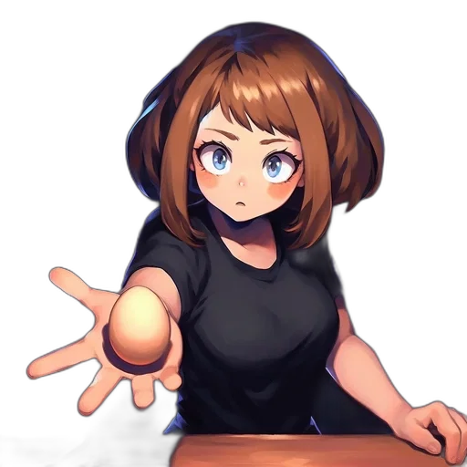 dress, staff, hair, creature transparent PNG cut-out