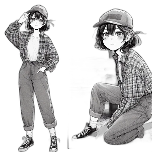 hat, jacket, robot, creature transparent PNG cut-out